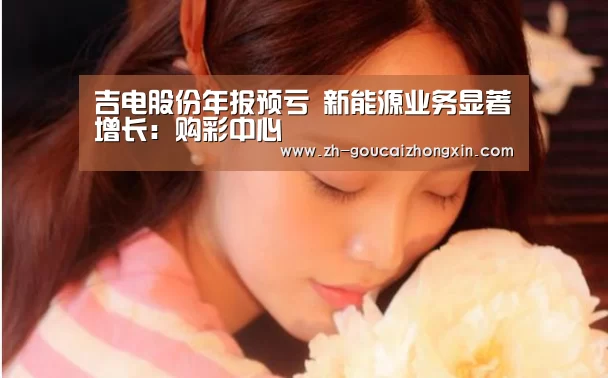 吉电股份年报预亏 新能源业务显著增长:购彩中心(图1) 购彩中心